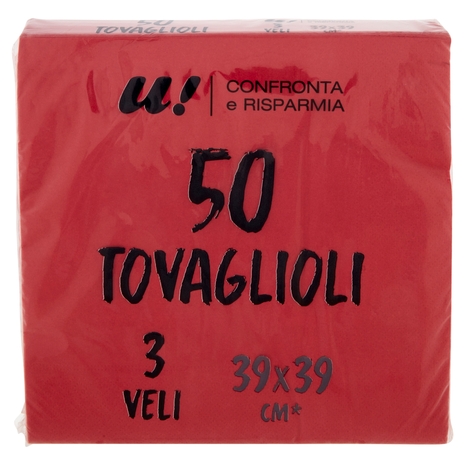 50 Tovaglioli 3 Veli U! Confronta e Risparmia